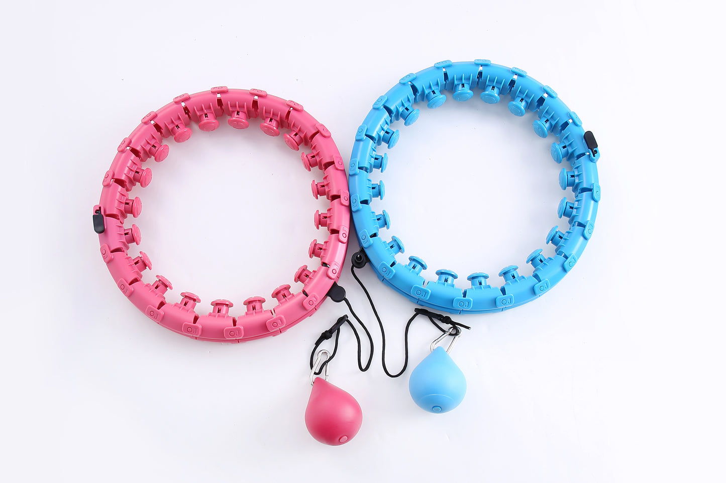 Gorilla Express Hula Hoop Collapsible Weighted Fitness Waist Abs Exercise Gym Workout Body Build GE16